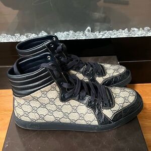 Blue Men’s Gucci high top Sneakers